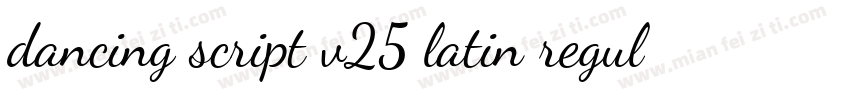 dancing script v25 latin regulartt字体转换